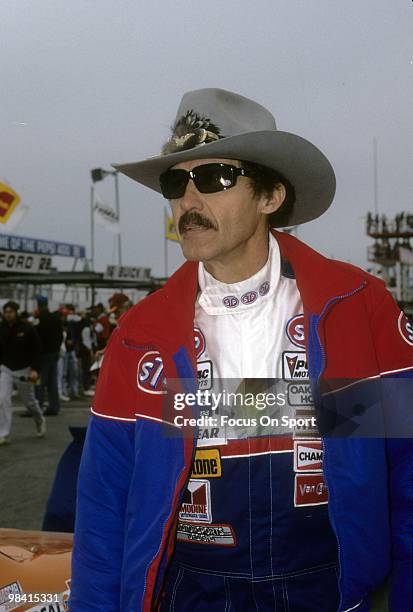 Nascar driver Richard Petty in this portrait February, 1989 before the Nascar Winston Cup Daytona 500 race at Daytona International Speedway in...