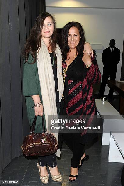 Teresa Missoni and Angela Missoni attend the "Tar Mag Issue 3" Gala Dinner held at loft Vhernier on April 12, 2010 in Milan, Italy.