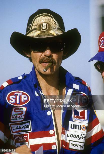 Nascar driver Richard Petty in this portrait February 20, 1983 before the Nascar Winston Cup Daytona 500 race at Daytona International Speedway in...