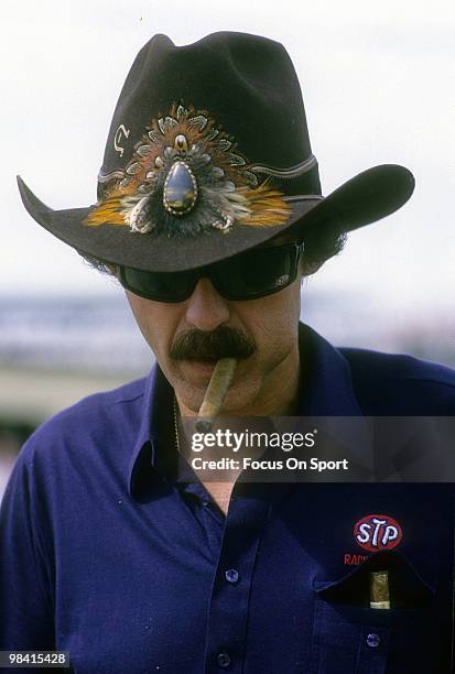 Nascar driver Richard Petty in this portrait February, 1984 before the Nascar Winston Cup Daytona 500 race at Daytona International Speedway in...