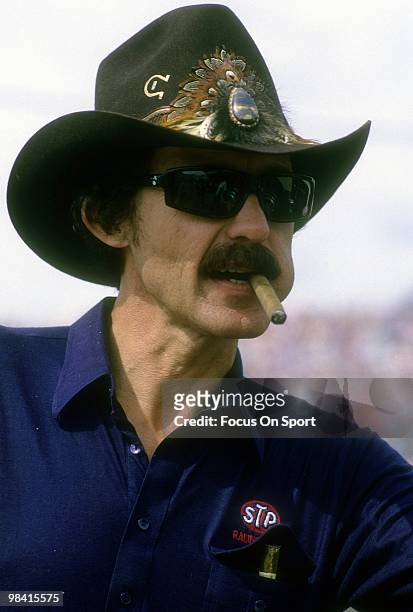 Nascar driver Richard Petty in this portrait February, 1984 before the Nascar Winston Cup Daytona 500 race at Daytona International Speedway in...