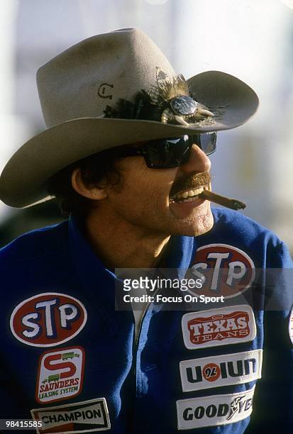 Nascar driver Richard Petty in this portrait February 20, 1983 before the Nascar Winston Cup Daytona 500 race at Daytona International Speedway in...