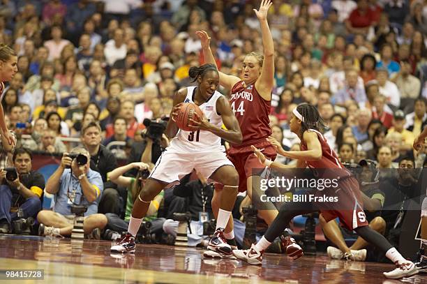 Final Four: UConn Tina Charles in action vs Stanford. San Antonio, TX 4/6/2010 CREDIT: Bill Frakes