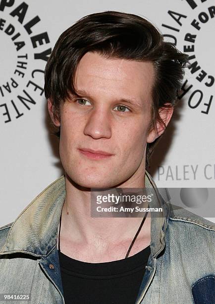 Actor Matt Smith attends the "Who's Next? The New Era of Doctor Who" screening at the Paley Center For Media on April 12, 2010 in New York City.