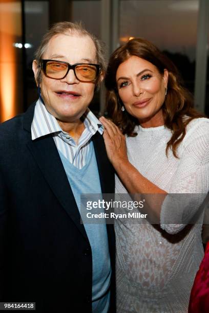 June 25: Actor Michael York and model/actress Kelly LeBrock attend Icons of Style: A Century of Fashion Photography, 1911-2011, exhibition opening at...