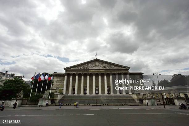 Photo prise le 08 août 2005 de l'Assemblée nationale à Paris. AFP PHOTO PIERRE ANDRIEU