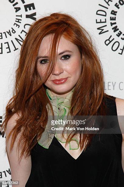 Actress Karen Gillan attend the "Who's Next? The New Era of Doctor Who" screening at the Paley Center For Media on April 12, 2010 in New York City.