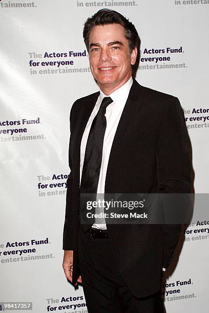 Peter Gallagher attends the Actors Fund annual gala at The New York Marriott Marquis on April 12, 2010 in New York City.