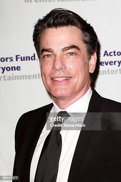 Peter Gallagher attends the Actors Fund annual gala at The New York Marriott Marquis on April 12, 2010 in New York City.