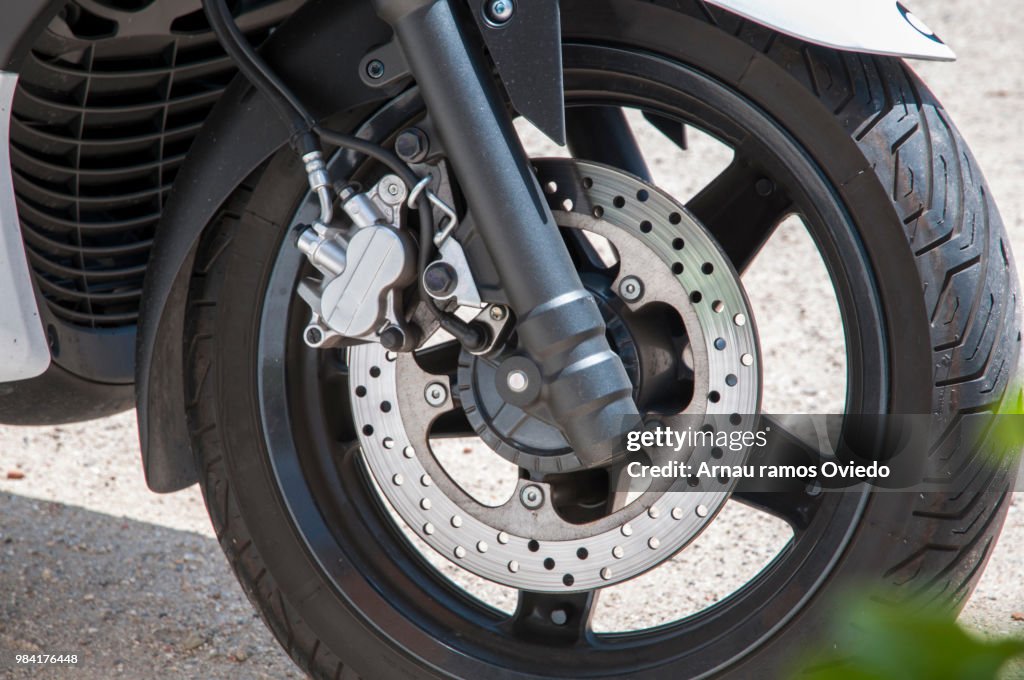 Disc Motorcycle Disc Brake Motorcycle High-Res Stock Photo - Getty Images