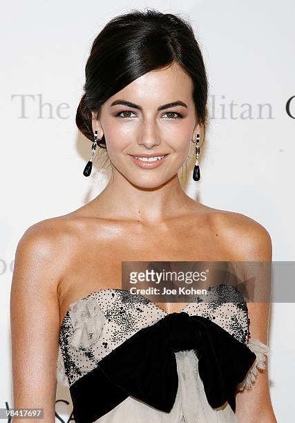 Actress Camilla Belle attends the Metropolitan Opera gala permiere of "Armida" at The Metropolitan Opera House on April 12, 2010 in New York City.
