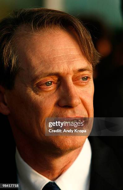 Steve Buscemi attends the Lower Manhattan Cultural Council's 6th Annual Downtown Dinner Gala at Pier Sixty at Chelsea Piers on April 12, 2010 in New...