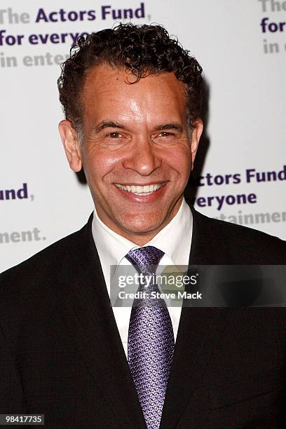 Brian Stokes Mitchell attends the Actors Fund annual gala at The New York Marriott Marquis on April 12, 2010 in New York City.