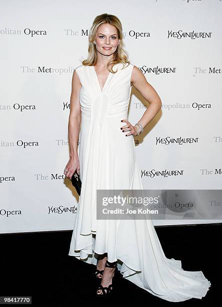Actress Jennifer Morrison attends the Metropolitan Opera gala permiere of "Armida" at The Metropolitan Opera House on April 12, 2010 in New York City.