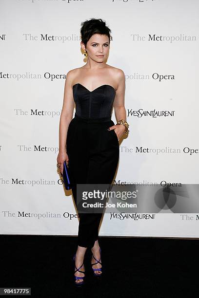 Actress Ginnifer Goodwin attends the Metropolitan Opera gala permiere of "Armida" at The Metropolitan Opera House on April 12, 2010 in New York City.
