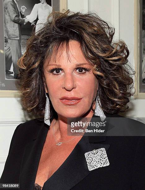 Comedian Lainie Kazan attends the Friars Club salute to Lainie Kazan at the New York Friars Club on April 12, 2010 in New York City.
