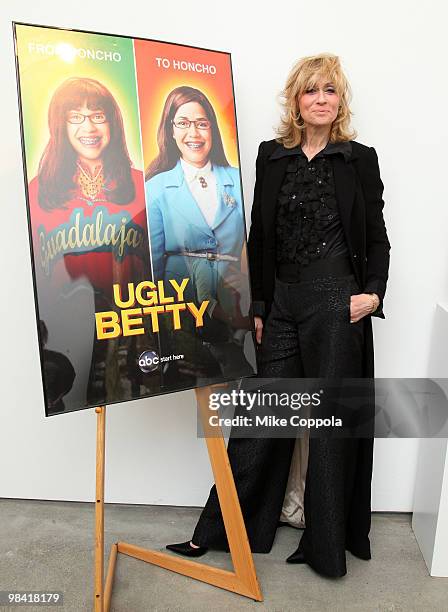 Actress Judith Light attends an "Ugly Betty" charity auction benefiting Save the Children at Axelle Fine Arts Gallery Ltd on April 12, 2010 in New...