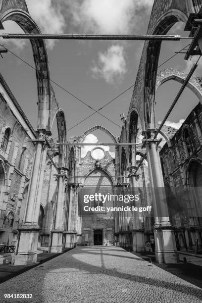 couvent des carmes de lisbonne - lisbonne 個照片及圖片檔