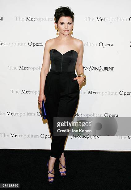 Actress Ginnifer Goodwin attends the Metropolitan Opera gala permiere of "Armida" at The Metropolitan Opera House on April 12, 2010 in New York City.