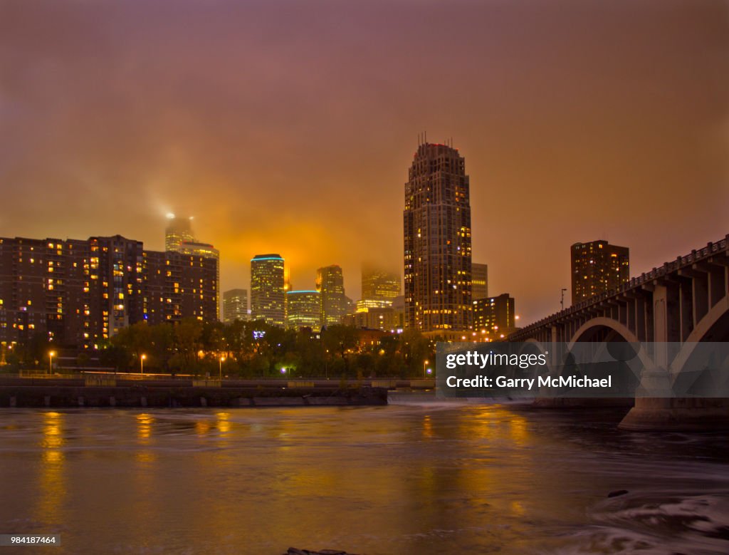 Minneapolis Overcast Skyline