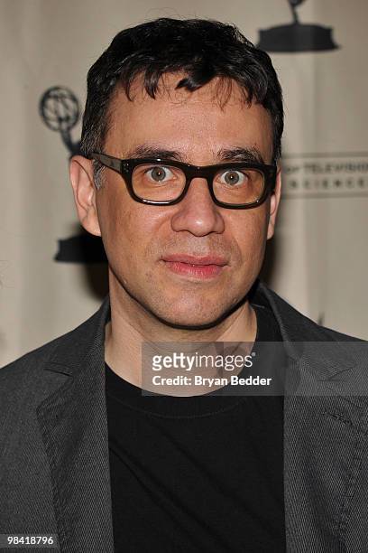 Actor Fred Armisen attends an evening with "Saturday Night Live" presented by The Academy of Television Arts & Sciences at The Pierre Hotel on April...