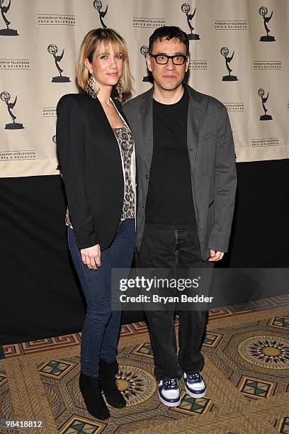 Actors Kristen Wiig and Fred Armisen attend an evening with "Saturday Night Live" presented by The Academy of Television Arts & Sciences at The...