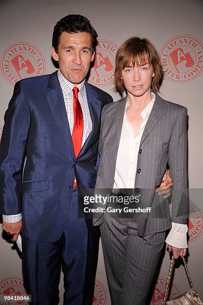 Actors Jonathan Cake and Julianne Nicholson attends the Atlantic Theater Company's 2010 Spring Gala at Gotham Hall on April 12, 2010 in New York City.