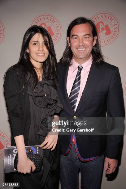 Nathalie Mahmoutian and songwriter Duncan Sheik attend the Atlantic Theater Company's 2010 Spring Gala at Gotham Hall on April 12, 2010 in New York...
