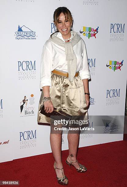 Melissa Rivers attends the Art Of Compassion PCRM 25th anniversary gala at The Lot on April 10, 2010 in West Hollywood, California.