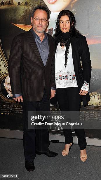 Actor Jean Reno and his wife Zofia attend the premiere of the Luc Besson's film 'Les Aventures Extraordinaires d'Adele Blanc-Sec' at Cinema UGC...