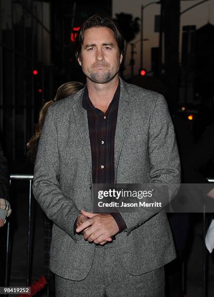 Actor Luke Wilson arrives at Sony Pictures Releasing's "Death At A Funeral" premiere held at Arclight Cinema on April 12, 2010 in Los Angeles,...