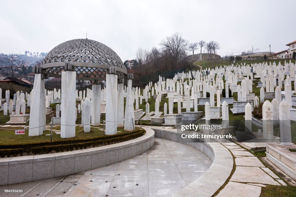 サラエボの記念碑と墓地