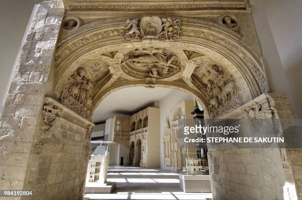 Cette photo, prise le 12 septembre 2007 à Paris, montre une des salles de la Cité de l'Architecture et du Patrimoine, qui ouvrira ses portes au...