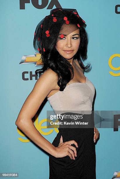 Actress Naya Rivera arrives at Fox's "Glee" spring premiere soiree held at Bar Marmont on April 12, 2010 in Los Angeles, California.