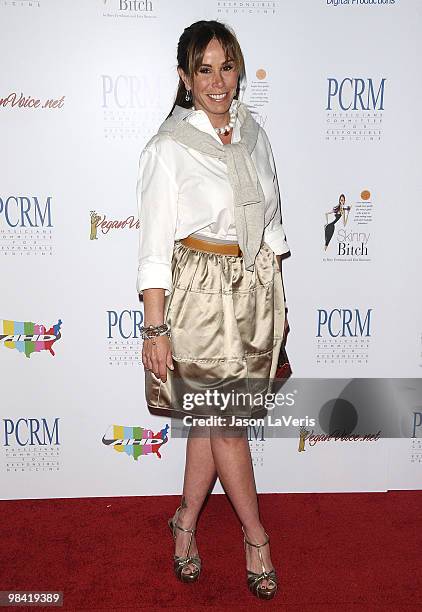 Melissa Rivers attends the Art Of Compassion PCRM 25th anniversary gala at The Lot on April 10, 2010 in West Hollywood, California.