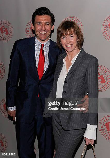 Actors Jonathan Cake and Julianne Nicholson attend the Atlantic Theater Company's 2010 Spring Gala at Gotham Hall on April 12, 2010 in New York City.
