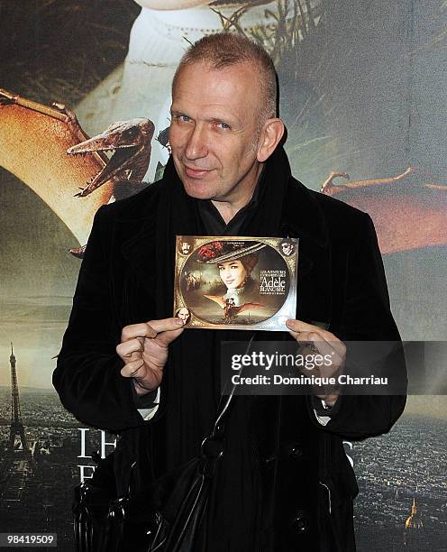 Designer Jean-Paul Gaultierl attends the premiere of the Luc Besson's film 'Les Aventures Extraordinaires d'Adele Blanc-Sec' at Cinema UGC Normandie...