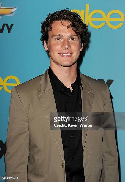 Actor Jonathan Groff arrives at Fox's "Glee" spring premiere soiree held at Bar Marmont on April 12, 2010 in Los Angeles, California.