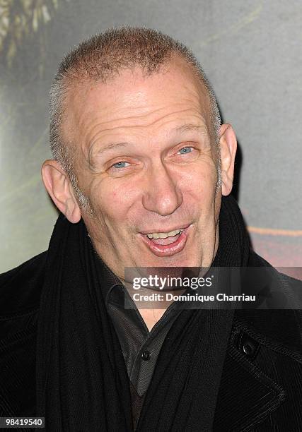 Designer Jean-Paul Gaultierl attends the premiere of the Luc Besson's film 'Les Aventures Extraordinaires d'Adele Blanc-Sec' at Cinema UGC Normandie...