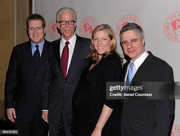 Managing Director of the Atlantic Theatre Jeffrey Lawson, actor Ted Danson, Executive Director of the Atlantic School Mary McCann and Artistic...