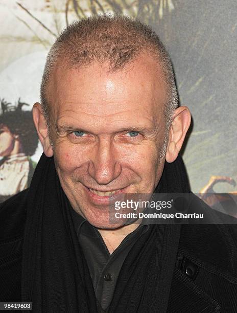 Designer Jean-Paul Gaultierl attends the premiere of the Luc Besson's film 'Les Aventures Extraordinaires d'Adele Blanc-Sec' at Cinema UGC Normandie...