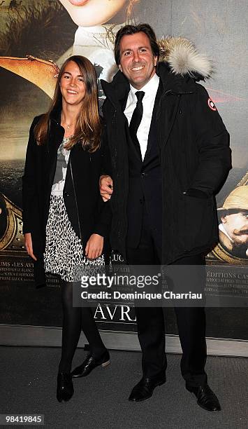 Christophe Lambert and daughter attend the premiere of the Luc Besson's film 'Les Aventures Extraordinaires d'Adele Blanc-Sec' at Cinema UGC...
