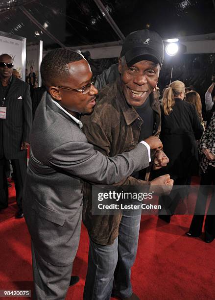 Actors Martin Lawrence and Danny Glover attend the "Death At A Funeral" Los Angeles Premiere at Pacific's Cinerama Dome on April 12, 2010 in...