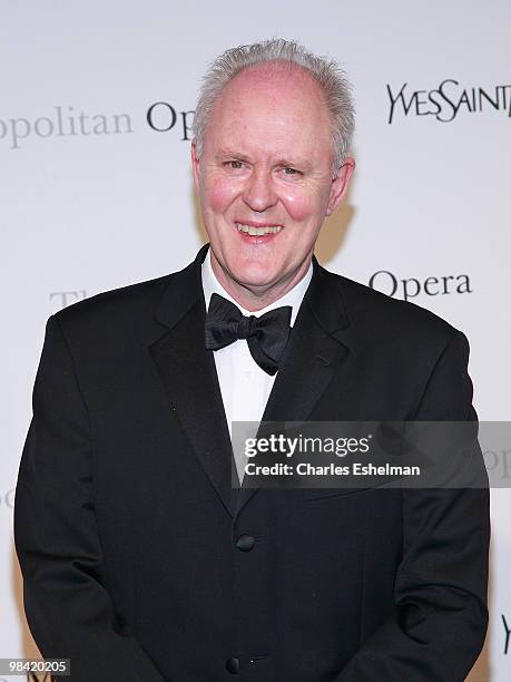 Actor John Lithgow attends the Metropolitan Opera gala permiere of "Armida" at The Metropolitan Opera House on April 12, 2010 in New York City.