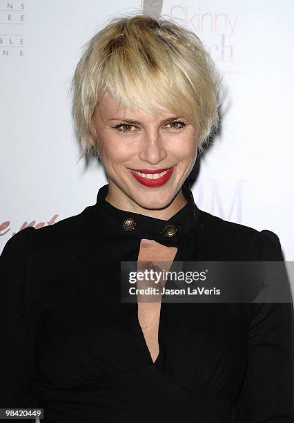 Aria Crescendo of the Paradiso Girls attends the Art Of Compassion PCRM 25th anniversary gala at The Lot on April 10, 2010 in West Hollywood,...