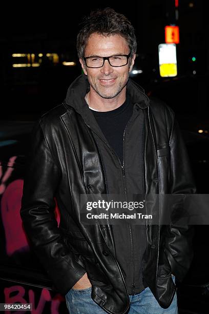 Tim Daly arrives to the Los Angeles premiere of "Exit Through The Gift Shop" held at the Los Angeles Theatre on April 12, 2010 in Los Angeles,...