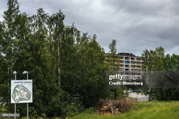 Solleftea hospital sits in Solleftea, Sweden, on Monday, June 18, 2018. When the maternity hospital was closed in the Solleftea district of northern...