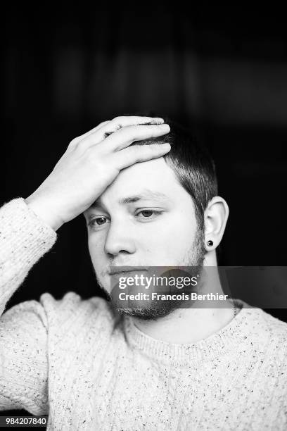 Actor Anthony Bajon is photographed for Self Assignment, on February, 2018 in Paris, France. . .