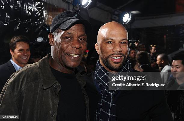 Actor Danny Glover and Singer Common arrive at Sony Pictures Releasing's "Death At A Funeral" premiere held at Arclight Cinema on April 12, 2010 in...