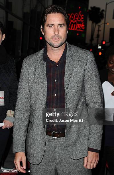 Actor Luke Wilson arrives at the "Death At A Funeral" Los Angeles Premiere at Pacific's Cinerama Dome on April 12, 2010 in Hollywood, California.